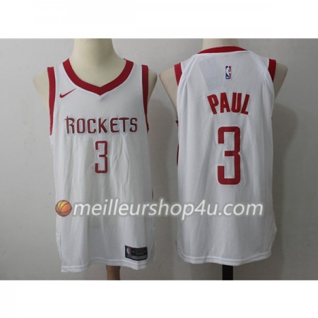 Maillot Basket Homme Houston Rockets Chris Paul 3 Nike 2017-18 Blanc Swingman